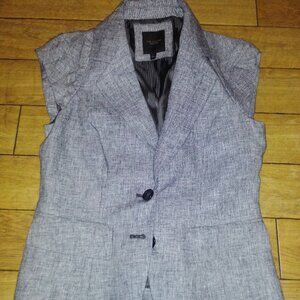 THE LIMITED CAREER COLLECTION GREY BUTTON UP VEST SIZE S